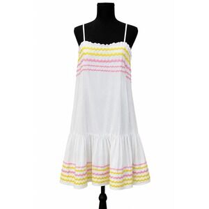 Lisa Marie Fernandez for‎ Target Ric-Rac Trim Linen Blend Mini Sundress Womens